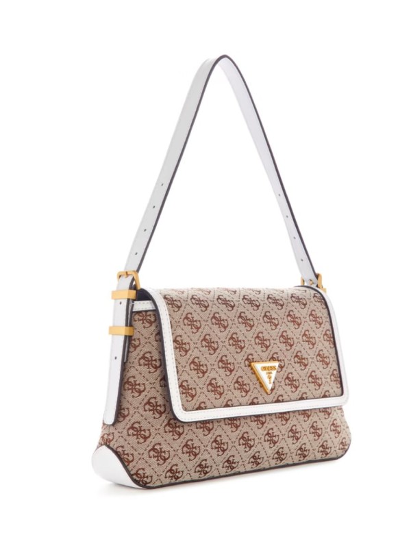 Cумка Guess Desideria Quattro G Shoulder Bag Beige logo