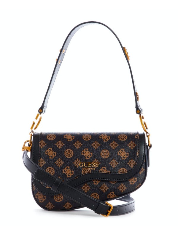 Cумка GUESS G Dream Flap Shoulder Bag brown logo