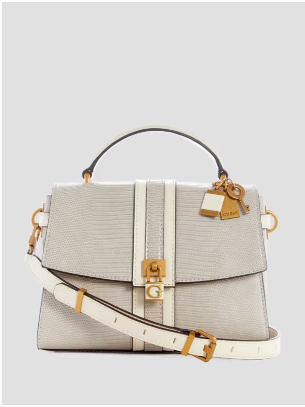 Cумка Guess Ginevra Textured Top Handle Crossbody Taupe