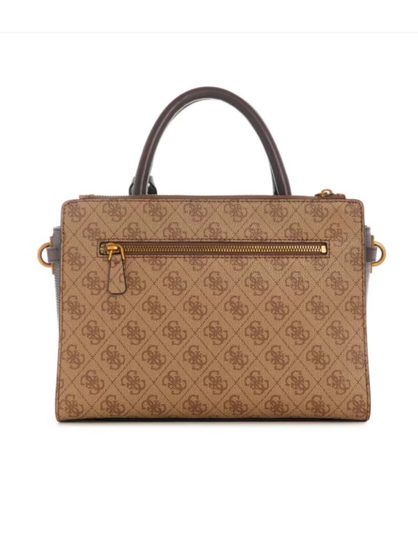 Cумка Guess Ginevra Logo Elite Society Satchel Brown Logo