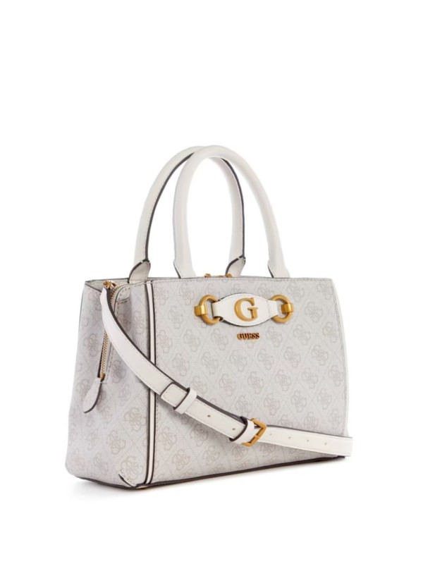 Cумка Guess Izzy Quattro G Small Girlfriend Satchel Dove Logo