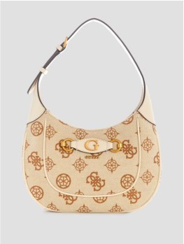 Cумка GUESS Izzy Logo Hobo Bag Dove Logo
