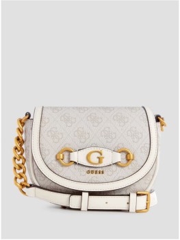 Cумка Guess Izzy Logo Mini Crossbody Dove logo