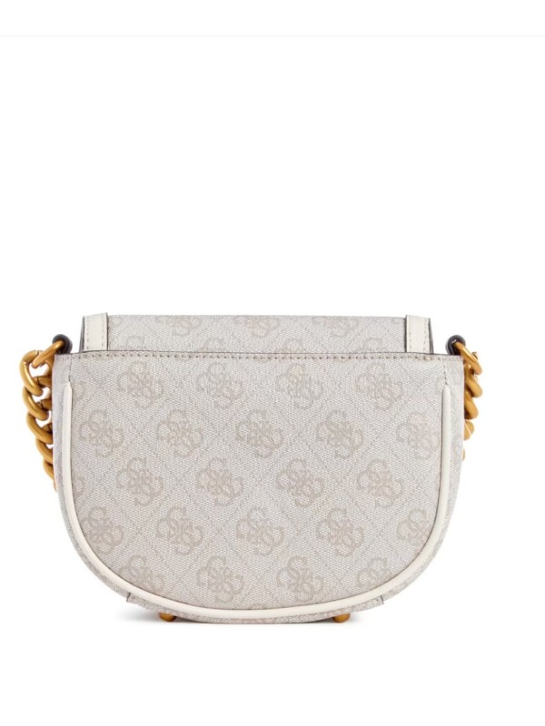 Cумка Guess Izzy Logo Mini Crossbody Dove logo