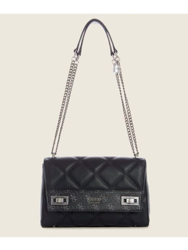 Cумка Guess Katey Quilted Shoulder Bag Charcoal