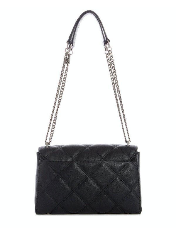 Cумка Guess Katey Quilted Shoulder Bag Charcoal