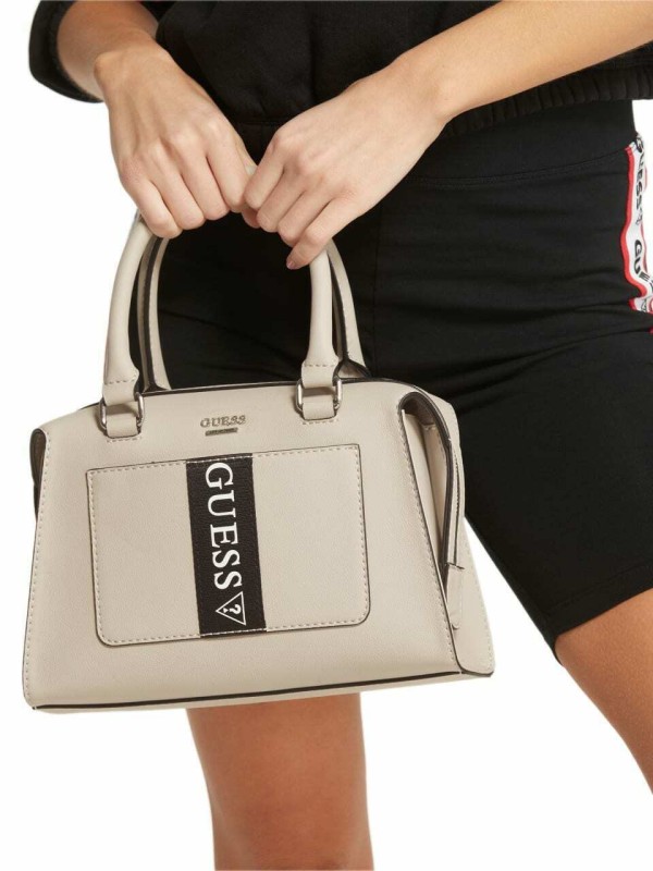 Cумка Guess MALEEK LOGO SATCHEL Beige