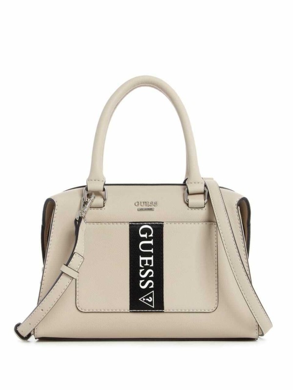 Cумка Guess MALEEK LOGO SATCHEL Beige