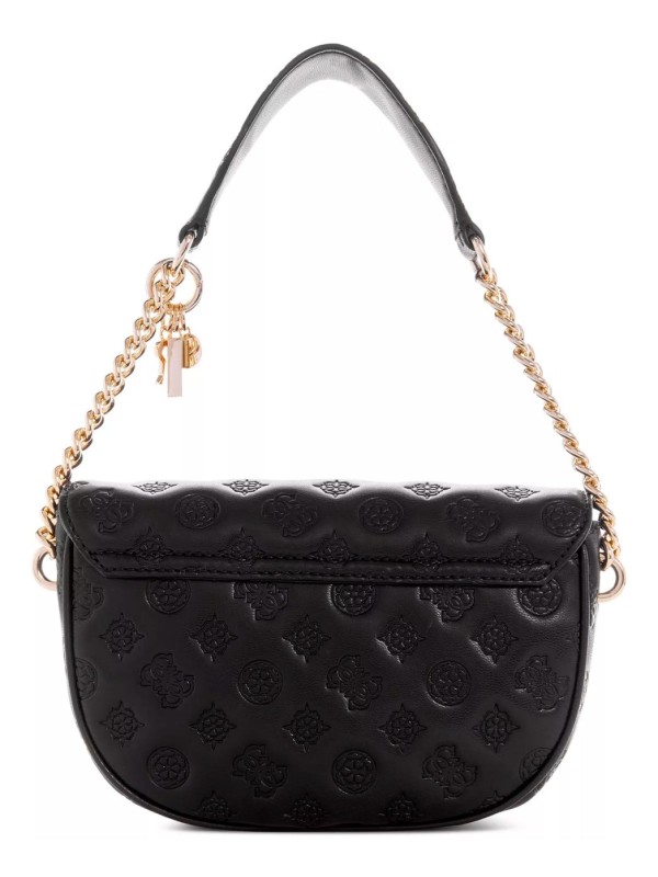 Cумка GUESS La Femme Puffy Peony Logo Small Flap Shoulder Bag Black