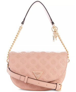 Cумка GUESS La Femme Puffy Peony Logo Small Flap Shoulder Bag Pink