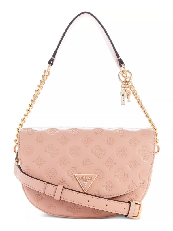 Cумка GUESS La Femme Puffy Peony Logo Small Flap Shoulder Bag Pink