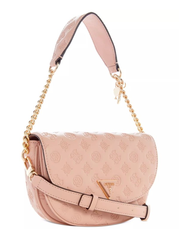 Cумка GUESS La Femme Puffy Peony Logo Small Flap Shoulder Bag Pink