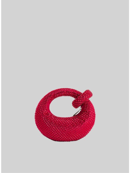 Сумка JW Pei Abacus Artificial Crystal Mini Top Handle Bag Red