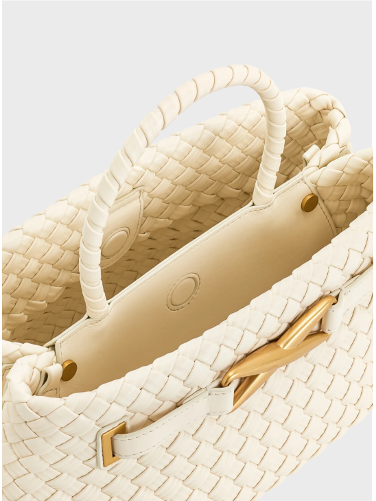 Сумка JW Pei Elora Woven Tote Bag White