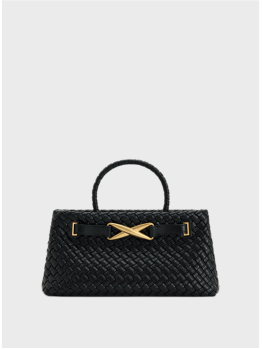 Cумка JW Pei Elora Woven Tote Bag Black