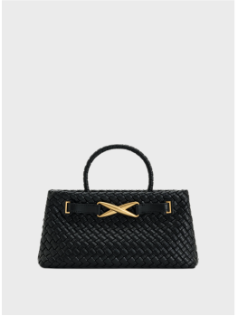 Cумка JW Pei Elora Woven Tote Bag Black