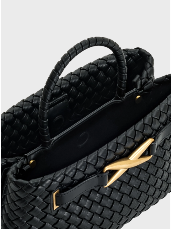 Cумка JW Pei Elora Woven Tote Bag Black