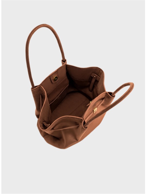 Сумка JW Pei Hana Medium Faux Suede Tote Brown