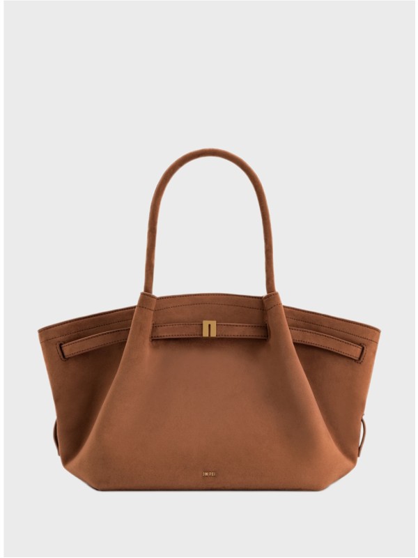 Сумка JW Pei Hana Medium Faux Suede Tote Brown