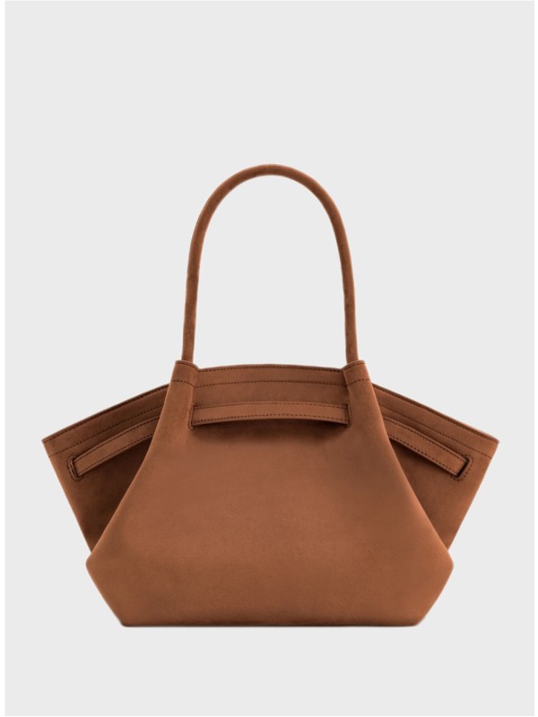 Сумка JW Pei Hana Medium Faux Suede Tote Brown