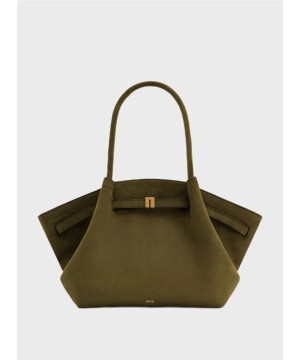 Сумка JW Pei Hana Medium Faux Suede Tote Dark Olive