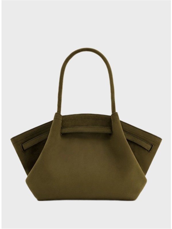 Сумка JW Pei Hana Medium Faux Suede Tote Dark Olive