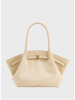 Сумка JW Pei Hana Medium Faux Suede Tote White