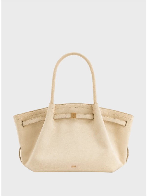 Сумка JW Pei Hana Medium Faux Suede Tote White