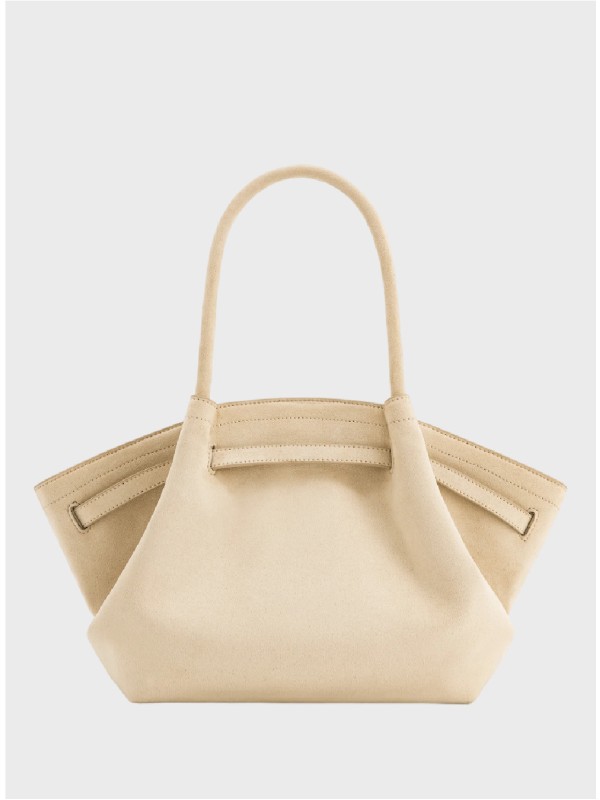 Сумка JW Pei Hana Medium Faux Suede Tote White