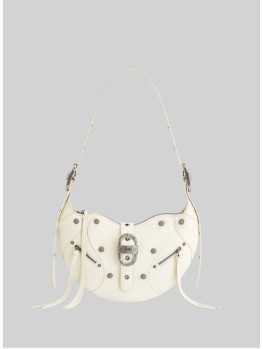 Сумка JW Pei Tessa Crushed Shoulder Bag White