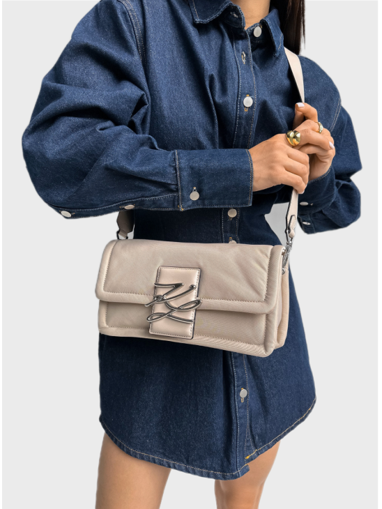 Сумка Karl Lagerfeld K/Autograph Soft SM BGTT Nylon Beige