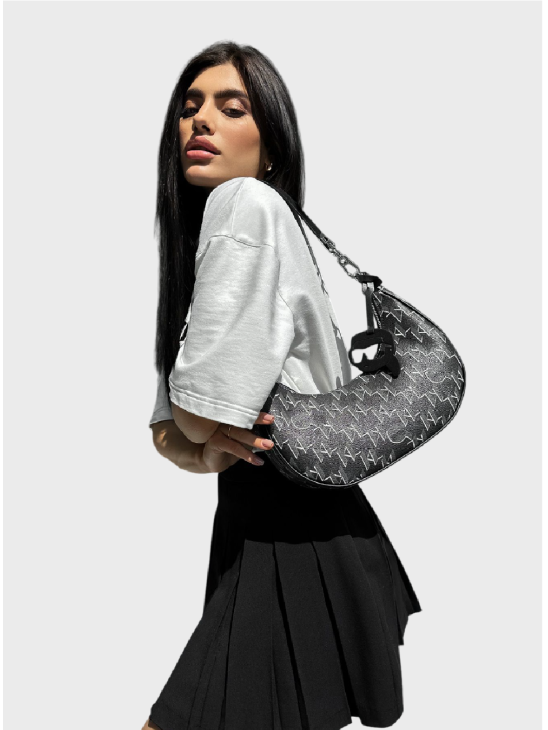 Сумка Karl Lagerfeld K/Ikonic 2.0 Mono CC L Moon Black