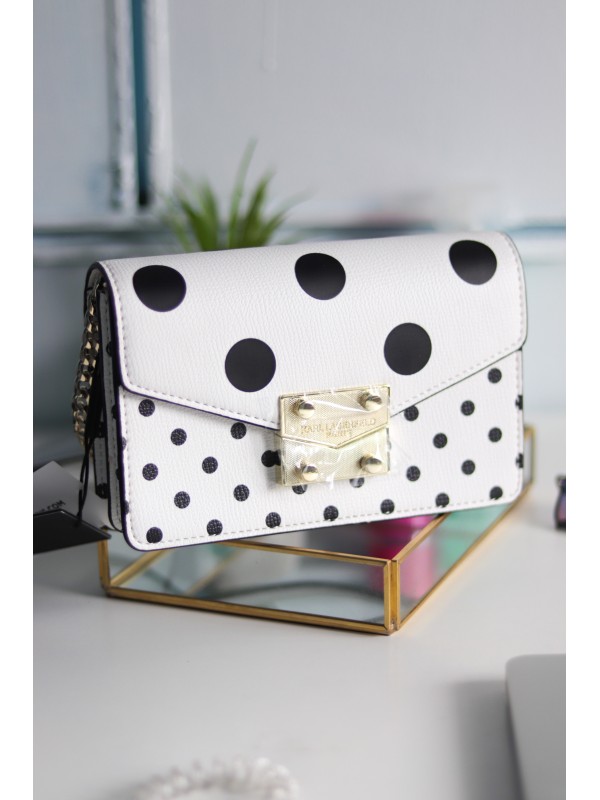 Cумка Karl Lagerfeld Paris CORRINE PRINTED CROSSBODY White