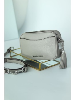 Cумка Michael Kors Pebbled Leather Convertible Belt Bag Gray