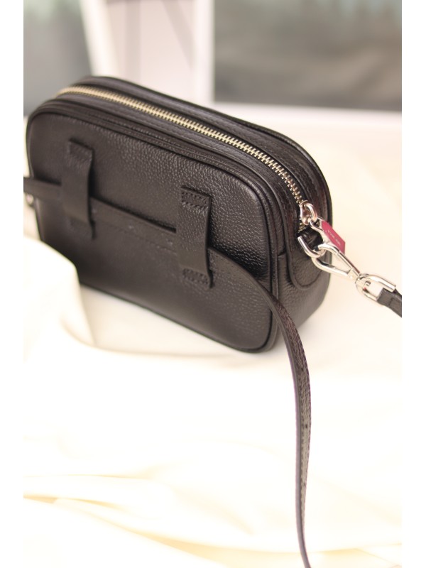 Cумка Michael Kors Pebbled Leather Convertible Belt Bag Black