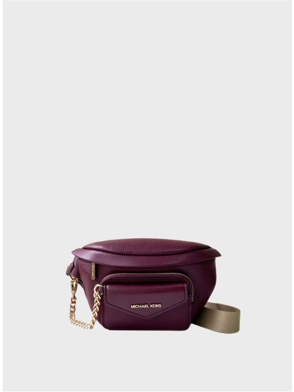 Поясная сумка Michael Kors Maisie Small 2in1 Leather Oxblood