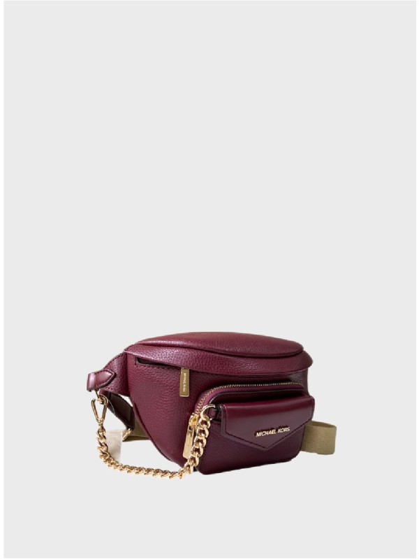 Поясная сумка Michael Kors Maisie Small 2in1 Leather Oxblood