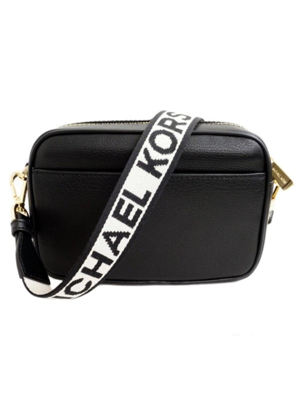 Сумка Michael Kors Jet Set Medium Leather Crossbody Bag Black