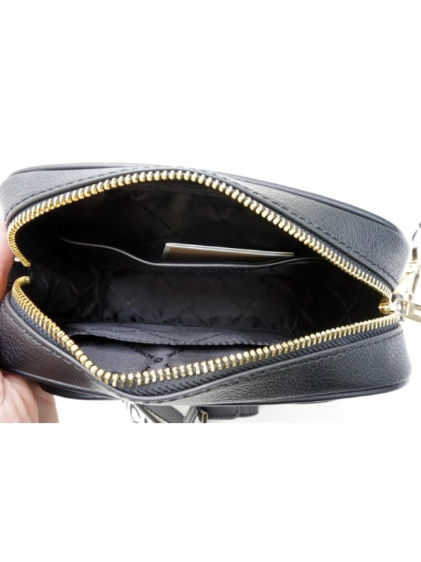 Сумка Michael Kors Jet Set Medium Leather Crossbody Bag Black