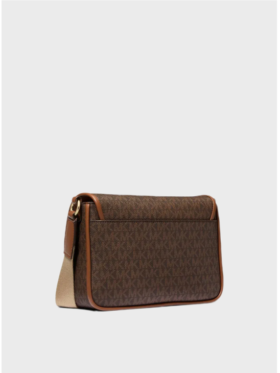 Сумка Michael Kors Bradshaw Medium Signature Messenger Brown Logo