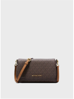 Сумка Michael Kors Convertible Pouchette Brown Logo