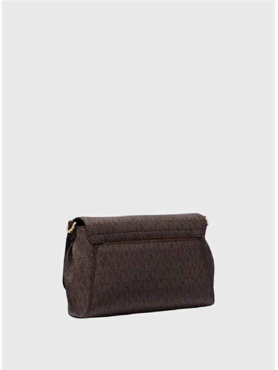 Сумка Michael Kors Convertible Pouchette Brown Logo
