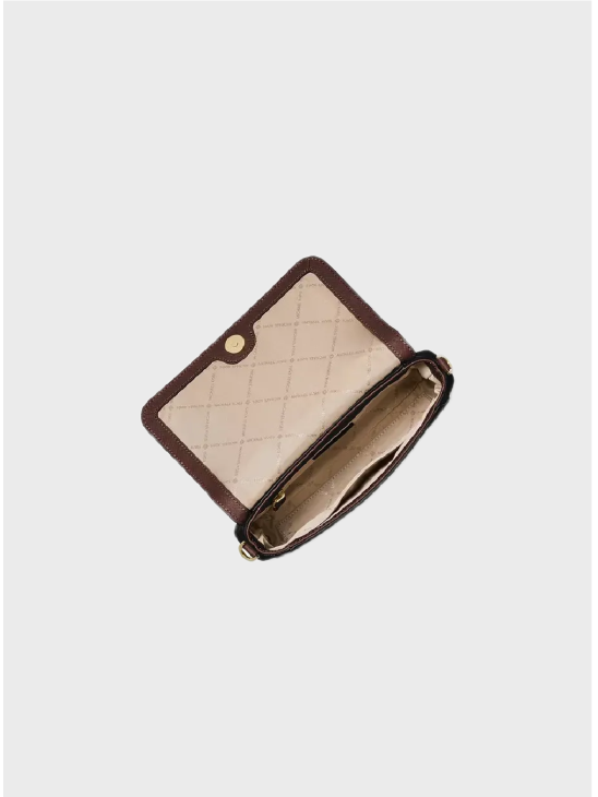 Сумка Michael Kors Convertible Pouchette Brown Logo