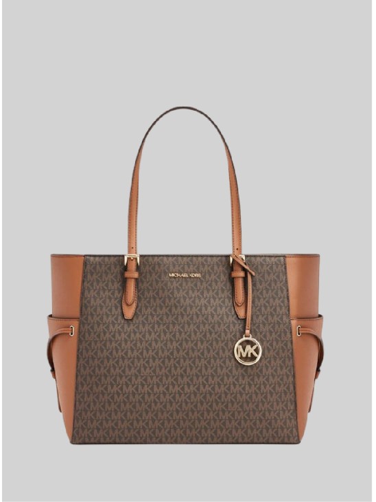 Сумка Michael Kors Gilly Large Signature Travel Tote Brown Logo