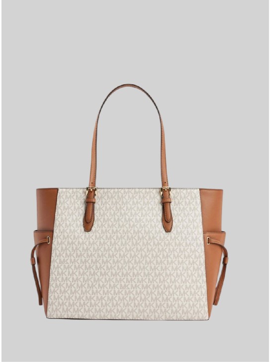 Сумка Michael Kors Gilly Large Signature Travel Tote Vanilla Logo