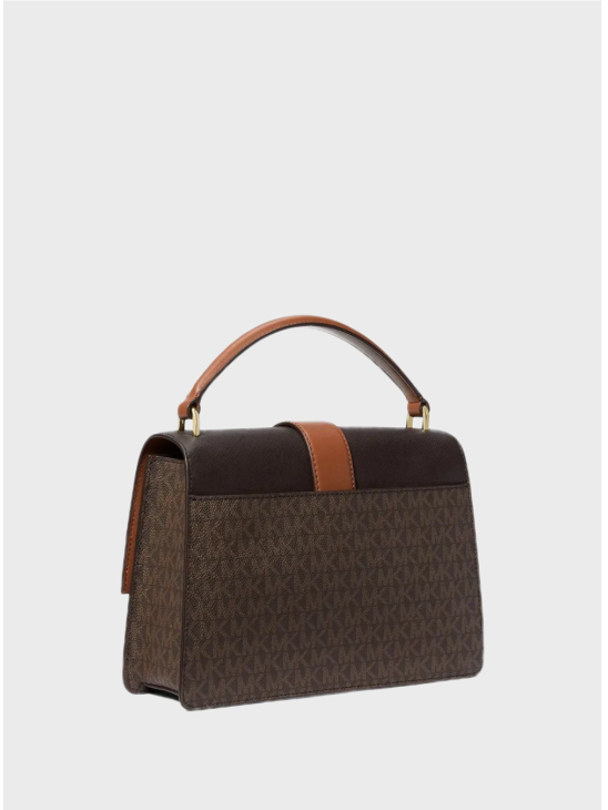 Сумка Michael Kors Greenwich Medium Brown Logo