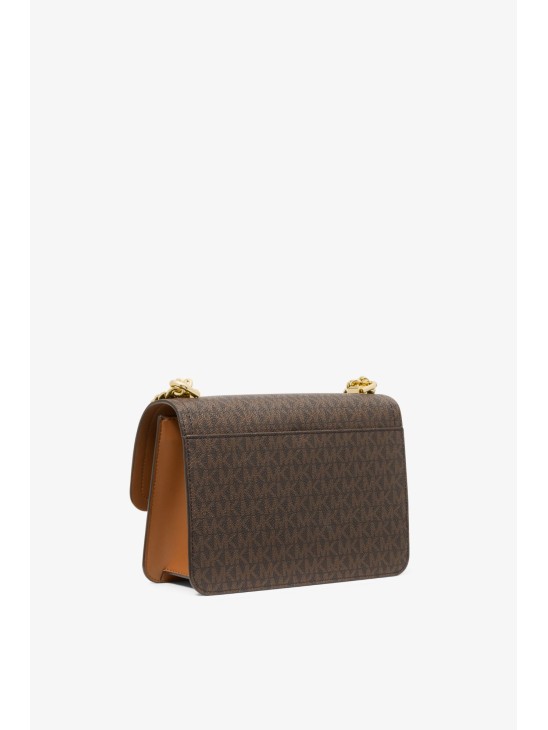 Сумка Michael Kors Heather LG Shoulder Brown