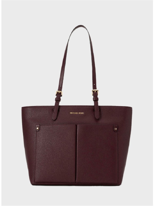 Сумка Michael Kors Jet Set Medium Double Pocket Tote Oxblood