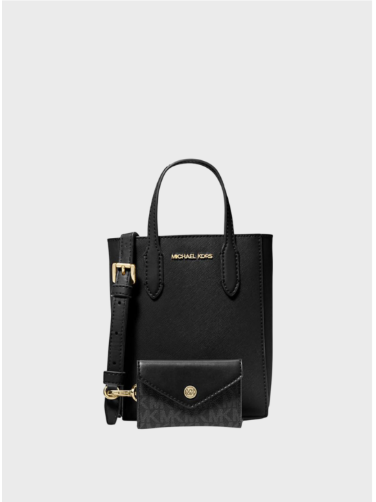 Сумка Michael Kors Vincent Extra-Small Crossbody With Card Case Black/Gold