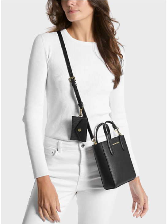 Сумка Michael Kors Vincent Extra-Small Crossbody With Card Case Black/Gold